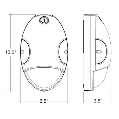 1,950 Lumens | 12W | CCT/30K/40K/50K | LED OUTDOOR EMERGENCY