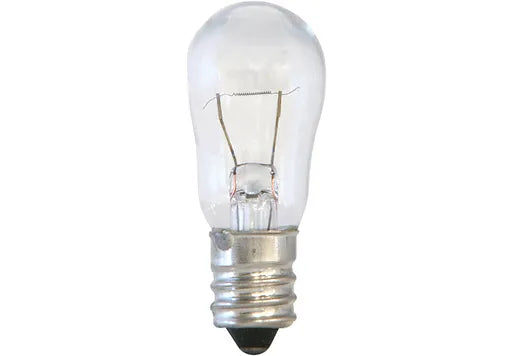 6W S6 clear 130V E12 cand 30 Lumens | 2700K | 6 Watt | S6 E12