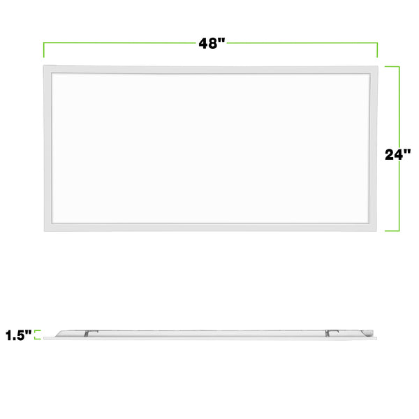 6200 Lumen Max | 50 Watt Max | 2 x 4 Wattage and Color Selectable LED Panel Fixture