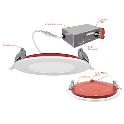 840 Lumens | 12 Watt | 5CCT/27K/30K/35K/40K/50K | LED ROUND DOWNLIGHT